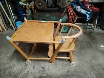 Prodam detskou stolicku/zidlicku/stolecek po renovaci - 5