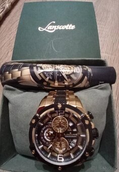 Lascotte pánské zlacené hodinky - 5