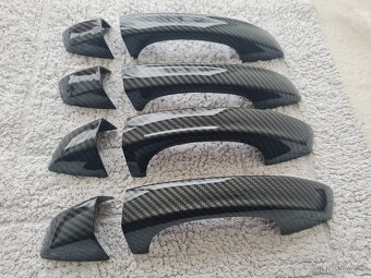 KARBONOVÉ klučky krytky klučiek pre ŠKODA VOLKSWAGEN - 5