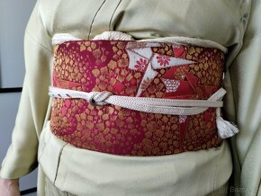 Obi pás ke kimonu s origami jeřáby - 5