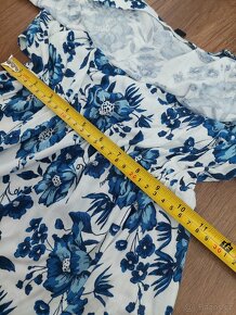 Vel. 38 H&M květované modro bílé šaty - 5