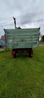 Vlek za traktor - 5t - sklápěcí - dvou píst - 5