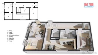 Pronájem bytu 3+1, 65 m², Náchod, ul. Pražská - 5