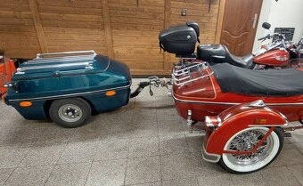 Carell EZ5-DP přívesný vozík za cestovní motocykl Harley - 5