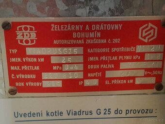 Plynový litinový kotel  Viadrus G 25 - 5