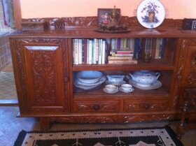 jídelní stůl, židle, příborník - 5