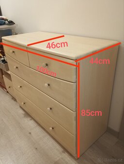 Komoda vzhled bříza - 5