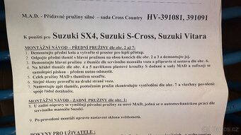 pružiny MAD HV-391091 zátěžové Suzuki Vitara / SX4 S-CROSS - 5