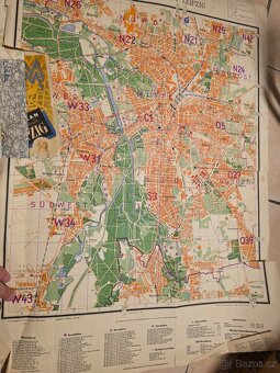 Soubor různých starých map - 5