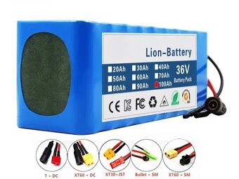 Li-ion BATERIE s BMS 36V/42V 5Ah IEC 190Wh 19x9x7cm NOVÉ - 5