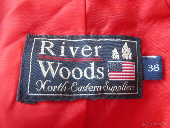 Sytě červený zimní kabát vel. M/38, 100% bavlna - 5