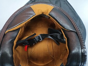 Prodám retro chrom helmu na moto NOVÁ - 5