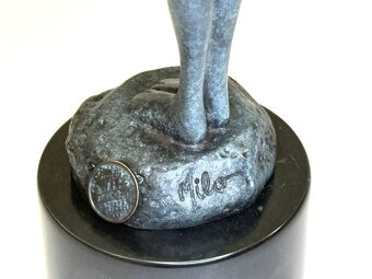 AKT ŽENY MODERNA - BRONZOVÁ SOCHA 33 cm - 5