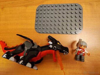Lego duplo - černý drak a rytíř - 5