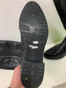 Dámské kožené kozačky Baťa - 5