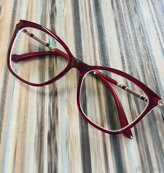 Červené dioptrické brýle na dálku -1,50 - 5