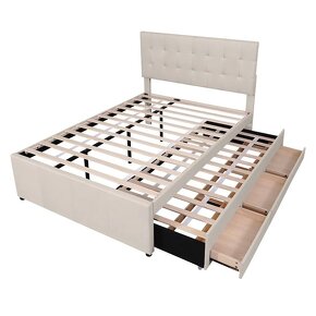 Manželská postel s rozkládacím lůžkem 140x200/90x190 - 5