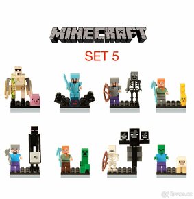 Rôzne figúrky Minecraft 1 - typ lego - nové, nehrane - 5