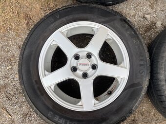 Alu kola 5x100 r15 pneu letni 195/65R15 - 5