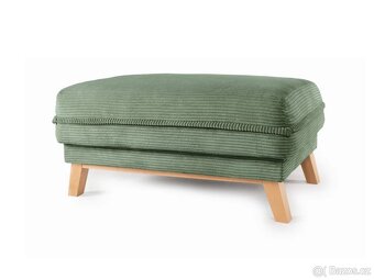 Rohové rozkládací sofa TORI vč.taburetu, - 5