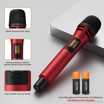 Bezdrátový mikrofonní systém TONOR TW350 - 5