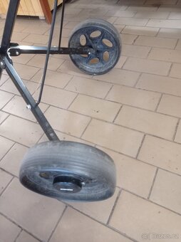 Golfový vozík - ruční, dvoukolový, skládací - 5