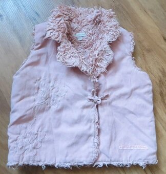 dívčí sv. růžová vesta - rocha. little rocha - 98/104 - 5