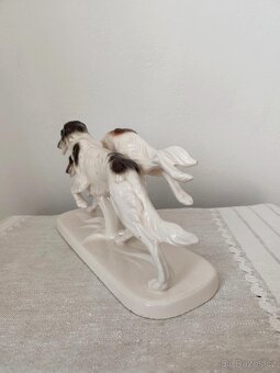 Hertwig chrti psy porcelánová soška - 5