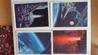 Soubor 16 ks barevnych pohlednic kosmonaut Leonov 1966 - 5