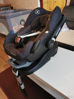 Základna isofix + autosedačka(vajíčko) Maxicosi + 2x fusak - 5