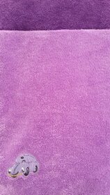 3-dílný teplý set do kočárku 100x100 cm fialová - 5