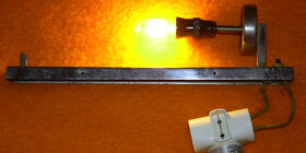 Světlo válcové lampa lampička funkcionalistické retro chrom - 5