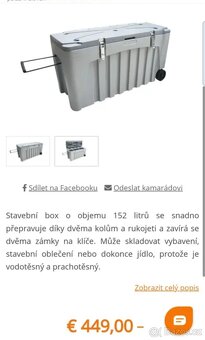 Univerzální plastový box VISO se zámky - 152l, chodítko - 5
