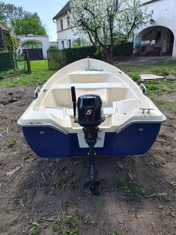 Pramice s motorem 5HP - 5