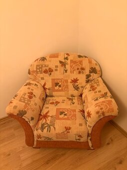 Sedací souprava - pohovka a 2 křesla, pěkný stav - 5