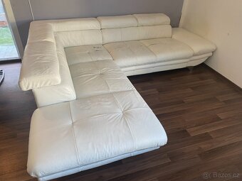 Kožená rohová sedačka – VELKÁ – LEVNĚ – SPĚCHÁ - 5