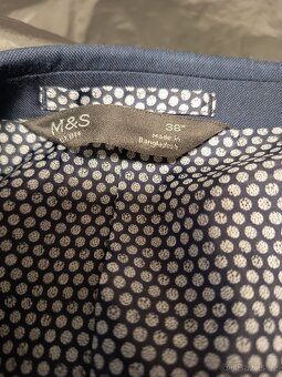 Pánský oblek tmavě modrý - 5