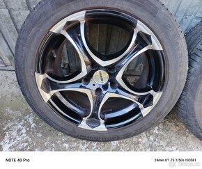 Prodám ALU kola CARMANI -- Koncern VW --245/45 R17 8Jx17 ET - 5