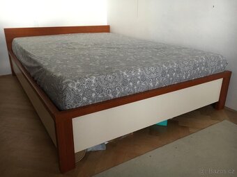 Postel 140x200 +nová matrace & rošt +příslušenství - 5
