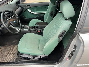 BMW E46 Coupe Interiér CLOTH FLOCK ,,RAUTE,, MINT GREEN - 5