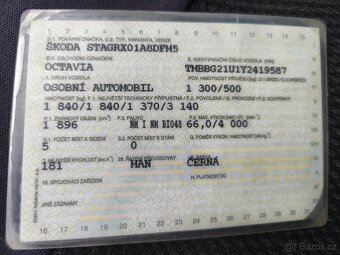 Prodám Škoda Octavia 1.9TDI 66kw pojízdná - 5