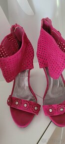Dámské růžové/fuchsiové letní botičky Always vel.38 - 5