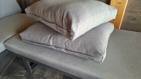 Prodán matrace a polštáře ze zahradní rohové sedačky, leháte - 5