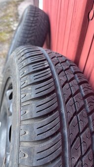 ZIMNÍ DISKY 5x100 R14 S PNEU 165/70 R14 2KS , CENA ZA OBĚ - 5
