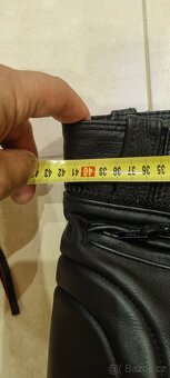 Černé kožené kalhoty s EchtesLeder vel. EUR48 - 5