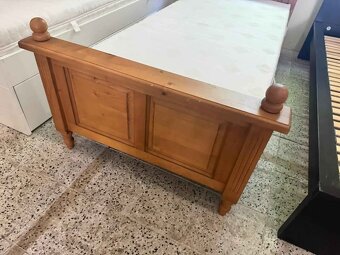 Pěkné použité jednolůžko Masiv 90x200 cm Komplet včetně matr - 5