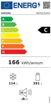 Lednička s mrazničkou Samsung RB36T675CWW/EF bílá - 5