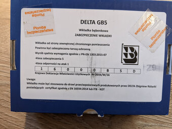 Unifikovaný zámek 2x Delta GB5 34/46 SN - 5