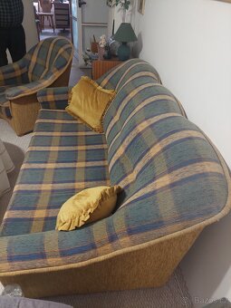 Sedaci  souprava 3+1+1,sedačka adve  křesla - 5