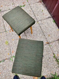 Krásné Retro stoličky /taburety Brusel_cena za kus - 5